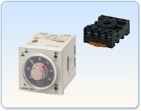 Bộ hẹn giờ analog Omron H3CR-F - Loại 2 kim ON/OFF