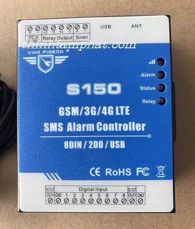S150 GSM 3G 4G – Bộ điều khiển từ xa SMS Alarm Controller