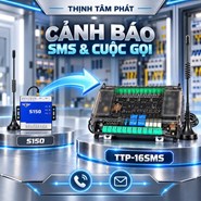 TTP-16SMS cảnh báo sự cố qua điện thoại cho tủ điện và máy móc